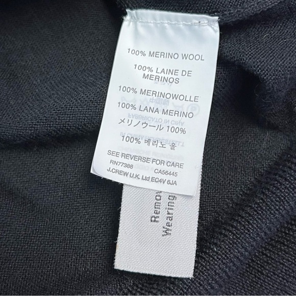 J.Crew Women’s Front Button-Down 100% Wool Black Cardigan Sweater Size XS - Picture 6 of 10